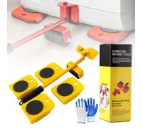 OneTreeTime Furniture Mover Furniture Lifter Moving Tool Heavy Duty Furniture Lifter Tool with Wheels, Furniture Sliders for Moving of Couches Refrigerators(Yellow)
