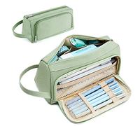 OneTreeTime Grande trousse à crayons pour filles et garçons - Jolie trousse à crayons de grande capacité pour l'école secondaire avec fermeture éclair et compartiments - Trousse esthétique pour femme,