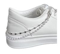 OneTreeTime Jolie chaîne de lacets pour chaussures - Accessoires de baskets - Bijoux décoratifs pour femmes et filles (1 paire), Star Line, Taille unique