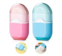 OneTreeTime Lot de 2 taille-crayons manuels avec gomme et récipient - Mini taille-crayon manuel 2 en 1 - Pour enfants, adultes, étudiants, école, maison, bureau - Couleur