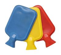 OneTreeTime Lot de 3 mini bouillottes en caoutchouc naturel d'une capacité de 1 litre - 3 couleurs par paquet (rouge + jaune + violet)