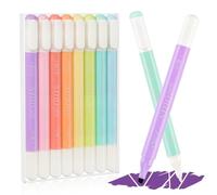 OneTreeTime Lot de 8 surligneurs double pastel, 12 couleurs à pointes larges et fines, couleurs assorties pour journal, planificateur, fournitures scolaires et de bureau