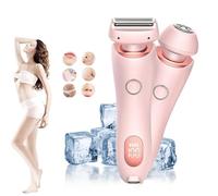 OneTreeTime OneTreeTime Glide Pro Rasoir électrique 2 en 1 pour femme, le Glide Pro 3.0 portable pour femme, étanche IPX7, humide et sec, pour jambes, bras, aisselles, zone pubienne (rose)