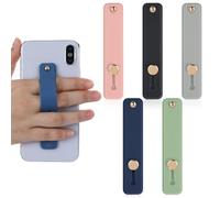 OneTreeTime Phone/Kindle Loop Finger Holder, 5 Pcs Phone/Kindle Grip Holder, Finger Cell Phone/Kindle Grip, Silicone Phone/Kindle Finger Strap, Telescopic Mobile Phone/Kindle Holder for All SmartPhone
