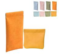 OneTreeTime Pochette de rangement en cuir à fermeture à pression, pochette à fermeture à pression Flowarmth, pochettes à fermeture à pression, pochette de rangement en cuir, petite trousse de maquilla