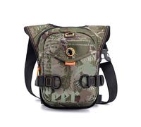 OneTreeTime Sac banane pour homme, femme, garçon, fille avec sangle de jambe, sac banane pour moto, cyclisme, voyage, sport de plein air, sac de gym, camouflage, Cool