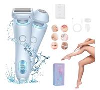 OneTreeTime The Glide Pro 3.0 Premium Rasoir électrique portable 2 en 1 Eleg-ance pour femme, étanche IPX7, humide et sec (bleu)