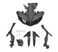 ONETREND Moto Phares Pour MT 09 Pour MT-09 Pour FZ09 Pour MT09 2017-2020 Ensemble De Couvercles De Carénage Avant Et Supérieur De Phare De Moto Étanche Phare Assembly(Set Black)