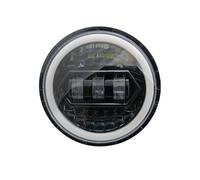 ONETREND Moto Phares Pour Sportster 1200 883 Pour Street 500 750 LED De 5,75 Pouces Projecteur De Moto 5-3/4 Pouces Phare LED Halo Angel Eyes Phare Assembly(E5)