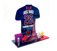 OneTrophy Kit Acrylique 3D Football Paris - Back2Back Champions d'europe 2026 - Décoration Supporter - Fabriqué en France