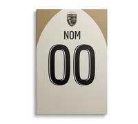 OneTrophy Toile Officielle RC Lens - Personnalisable avec Nom & Numéro - Décoration Murale Supporter - Made in France - Cadeau Lensois (Third - 120 ans)