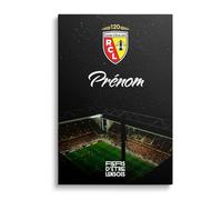 OneTrophy Toile Officielle RC Lens - Personnalisable avec Prénom ou Texte Libre - Décoration Murale Supporter Bollaert - Made in France - Cadeau supporter Lensois (Bollaert en lumière)