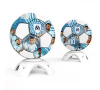 OneTrophy Trophée Collector Om Officiel - Personnalisable avec Photo, Nom & Numéro | Design Joueurs Olympique de Marseille | Cadeau Unique Supporter | Made in France