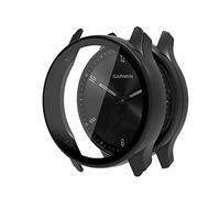 Onetuo Coque de protection rigide pour Garmin Vívomove Sport avec film de protection d'écran en verre Compatible avec Garmin Vívomove Sport Smartwatch (Noir)