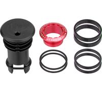 OneUp Components Couvercle de Jeu de Direction EDC Top Cap rouge 1 1/8"