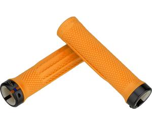 OneUp Components Poignées de guidon Lock-On orange 136 mm
