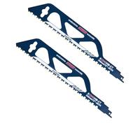 ONEVAN 2 pièces lame scie sabre brique, 305 mm lame de scie sabre universelle, lames de scie alternative pour pierre, béton cellulaire, bois, métal, brique, béton