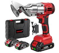 ONEVAN Ciseaux en tôle électriques Moteur sans balais Ciseaux en métal Tête de coupe rotative Ciseaux électriques Ciseaux en métal avec batterie 2x2.0Ah Ciseaux en métal sans fil