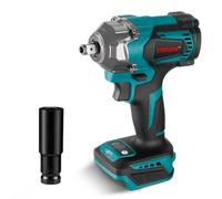ONEVAN Cle a Choc Sans Fil 700NM, Boulonneuse a Choc Electrique Compatible avec Makita 18V Batterie, Clé à Chocs Sur Batterie Brushless avec Lumière LED pour la Voiture(sans batterie)