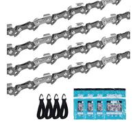 ONEVAN Lot de 4 chaînes de tronçonneuse 35 cm 3/8" 56 TG 1,3 mm en carbure de tungstène Chaîne de rechange universelle pour ONEVAN, Makita, Einhell, Bosch, Oregon, Husqvarna (40 cm)