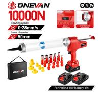 ONEVAN pistolet à colle électrique sans fil pistolet à calfeutrage en verre multifonction colle adhésive mastic outil électrique pour Makita broche de batterie 18V Without Battery