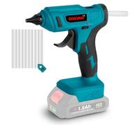 ONEVAN pistolet à colle sans fil, pistolet a colle chaude électriques pour Makita 18V, chauffage rapide, pistolet à colle avec 10 bâtons de colle de 11 mm