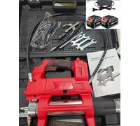 ONEVAN Pistolet à graisse électrique sans fil 12000 PSI - Moteur sans balais 800 W - 600 ml - Accessoires complets et valise - Compatible avec Makita 18 V - Pour voiture, agriculture