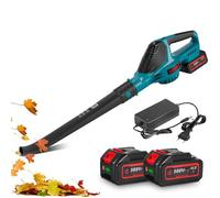 ONEVAN Souffleur de feuilles électrique sans fil 28000 rpm, 5 vitesses, 2X 3000mAh Batteries