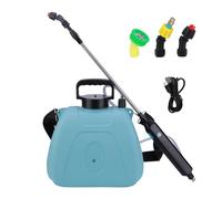 ONEVER Pulverisateur Electrique, Pulverisateur de Jardin 5L, Pulverisateur avec Rétractable, 5V/2400mAh Pulverisateur a Pression avec 3 Buses Réglables et Réservoir d'eau de 5 litres