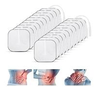 ONEVER TENS Coussinets d'électrodes autocollants réutilisables pour thérapie TENS Acupuncture Digita Appareil de massage Tensgeräte Appareil de stimulation électrique 4 cm