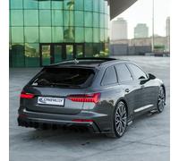 Oneway Becquet arrière sur mesure | compatible avec Audi A6 S-Line/S6 C8 Avant 2018- - Noir brillant