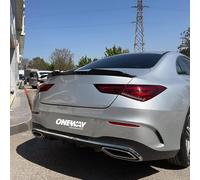 Oneway Becquet arrière sur mesure | compatible avec Mercedes CLA (C118) Coupe 2019-2023 in MG/Aero - Noir brillant