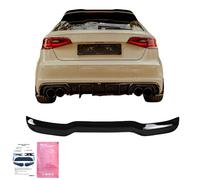 Oneway Becquet de toit (Rajout) compatible avec Audi S3 Sportback 8V/8V Facelift 2013-2020 - Noir brillant