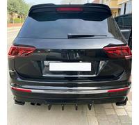 Oneway Becquet de toit (Rajout) sur mesure | compatible avec Volkswagen Tiguan II R-Line 2016-2020 - Version 2 - Noir brillant