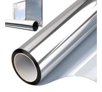 OneWay - Film miroir pour fenêtre - Effet miroir - 60 x 300 cm - Anti-UV - Contrôle de la chaleur - Adhérence statique - Pour fenêtre en verre et porte