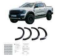 Oneway Jeu d'élargisseurs d'aile compatible avec Ford Ranger T9 2022- - Noir mat