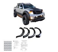 Oneway Jeu d'élargisseurs d'aile compatible avec Nissan Navara D40 Facelift 2010-2014 - Noir mat