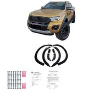 Oneway Jeu d'élargisseurs d'aile sur mesure | compatible avec Ford Ranger T8 2019-2022 (avec ruban adhésif) - Noir mat