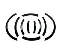 Oneway Jeu d'enjoliveurs de passage de roue compatible avec Ford Transit Custom MK1 Facelift 2018-2023 - Noir brillant