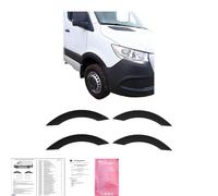 Oneway Jeu d'enjoliveurs de passage de roue compatible avec Mercedes Sprinter W907 2018- - Noir mat