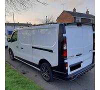 Oneway Jeu d'enjoliveurs de passage de roue compatible avec Renault Trafic 2014- & Opel Vivaro 2014-2018 (Chassis longue) - Noir brillant