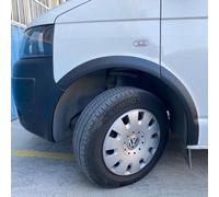 Oneway Jeu d'enjoliveurs de passage de roue compatible avec Volkswagen Transporter T5-T5.1 2003-2015 (Chassis court/porte coulissante à gauche) - Noir mat