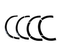 Oneway Jeu d'enjoliveurs de passage de roue compatible avec Volkswagen Transporter T6.1 2020-2022 (Chassis court/porte coulissante à droite) - Noir brillant