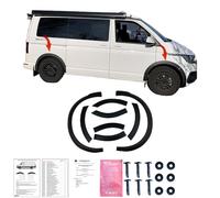 Oneway Jeu d'enjoliveurs de passage de roue sur mesure | compatible avec Volkswagen Transporter T6.1 2020-2022 (Chassis court) - Noir mat