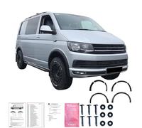 Oneway Jeu d'enjoliveurs de passage de roue sur mesure | compatible avec Volkswagen Transporter T6 2015-2019 (Chassis court) - Noir mat