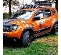 Oneway Kit carrosserie complet compatible avec Dacia Duster II 2018-2024 avec Park Assist (Offroad) - Noir mat