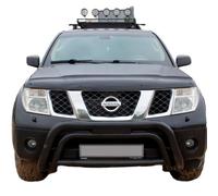 Oneway Protection du capot compatible avec Nissan Navara D40 2005-2010 - Noir brillant