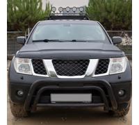 Oneway Protection du capot sur mesure | compatible avec Nissan Navara D40 2005-2010 - Noir brillant