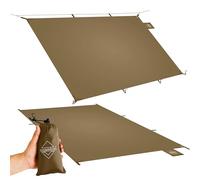 onewind Bâche de Camping Ultra légère 4000 mm avec revêtement en polyuréthane, 248,9 x 139,7 cm, pour randonnée, Camping, Pique-Nique, Marron