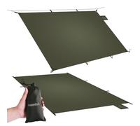 onewind Bâche de Camping Ultra légère en Nylon, Idéale pour la Randonnée, Le Camping, Vert, 250cm*140cm, Imperméable